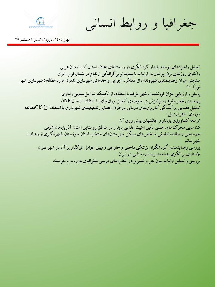 جغرافیا و روابط انسانی